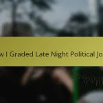 How I Graded Late Night Political Jokes