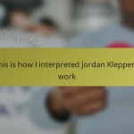 This is how I interpreted Jordan Klepper’s work